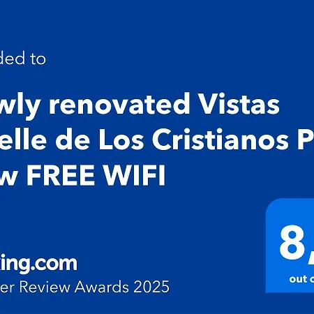 Newly Renovated Vistas Muelle De Cristianos Pier View Free Wifi Lägenhet *